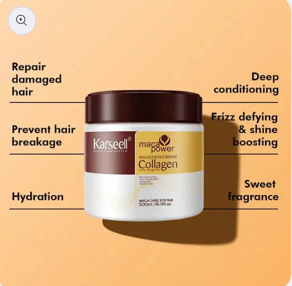 Collagen Hair Treatment Mask For Dry Damaged & All Hair Types – 500 Ml