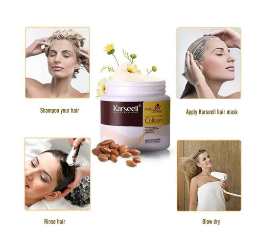 Collagen Hair Treatment Mask For Dry Damaged & All Hair Types – 500 Ml